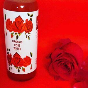 Organic Rose Water Spray, Rose Quartz Inside, Rose Water Toner, Hydrating Face M